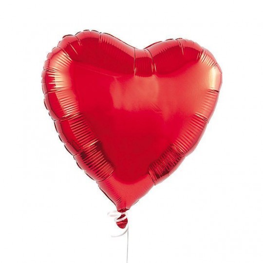 Foil heart helium balloons